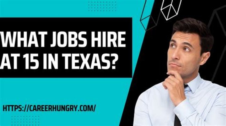 Can 14 year olds hire in Texas?