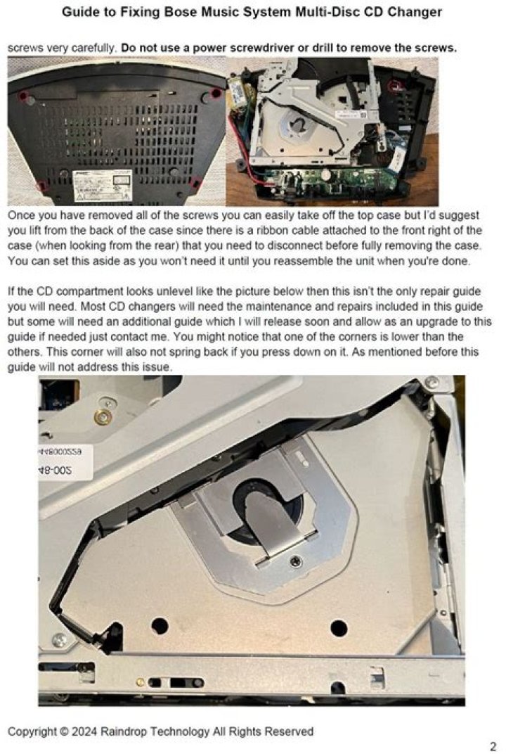 Can a Bose Wave multi CD changer be repaired?