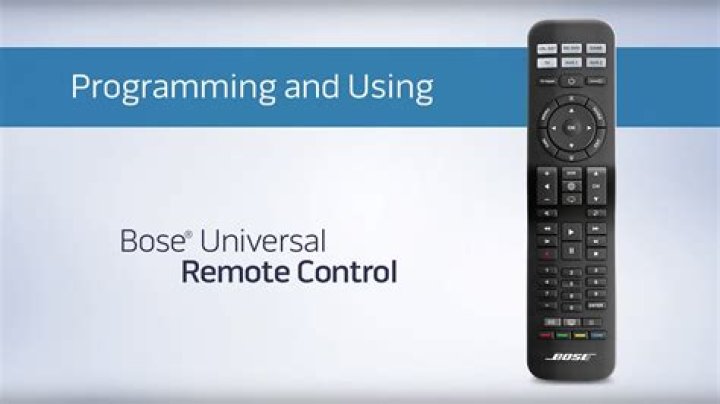 Can a universal remote control a Bose CineMate?