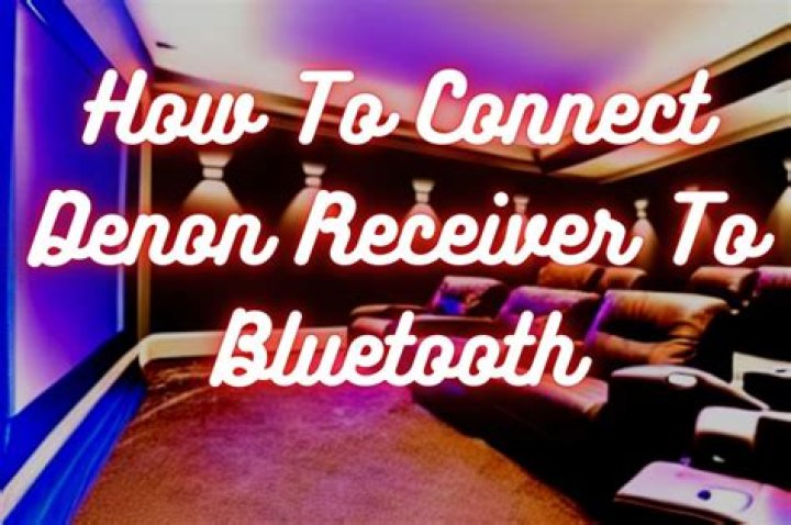 Can I connect Bluetooth speaker to Denon receiver?