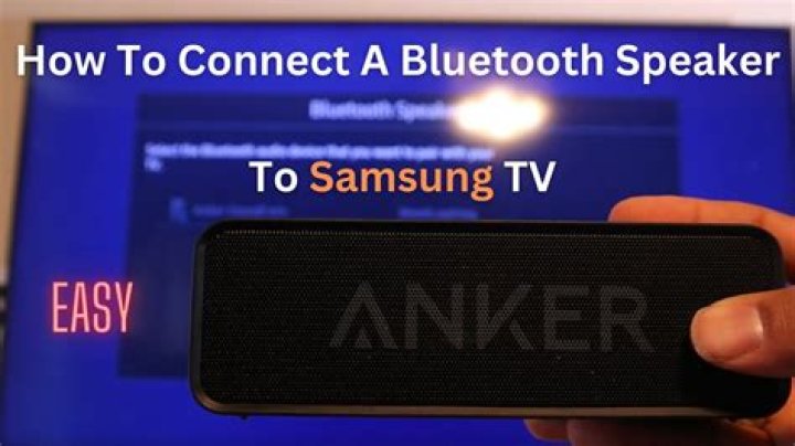 Can I connect my Bose Bluetooth speaker to my Samsung TV?
