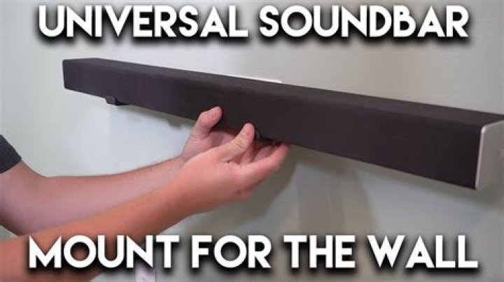 Can soundbars be wall mounted?