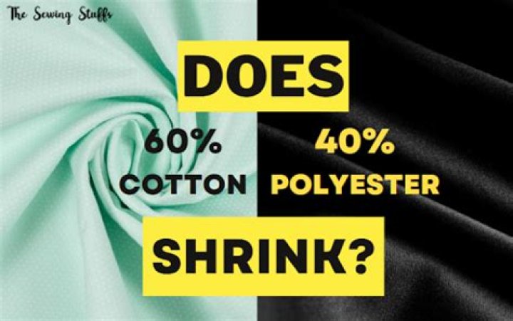 Can you shrink 60% cotton?
