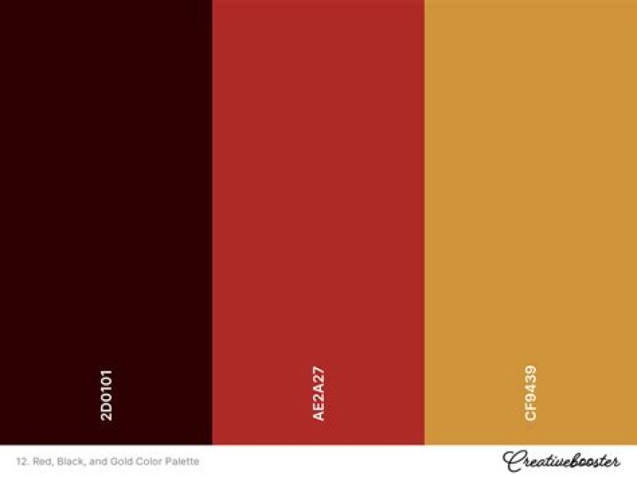 Does gold Go with black and red?