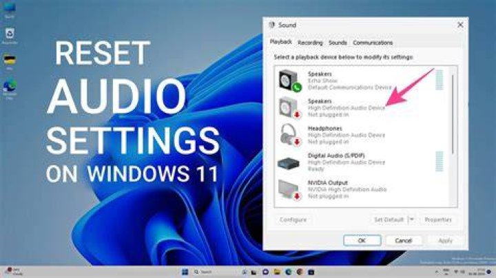 Does resetting PC fix sound?