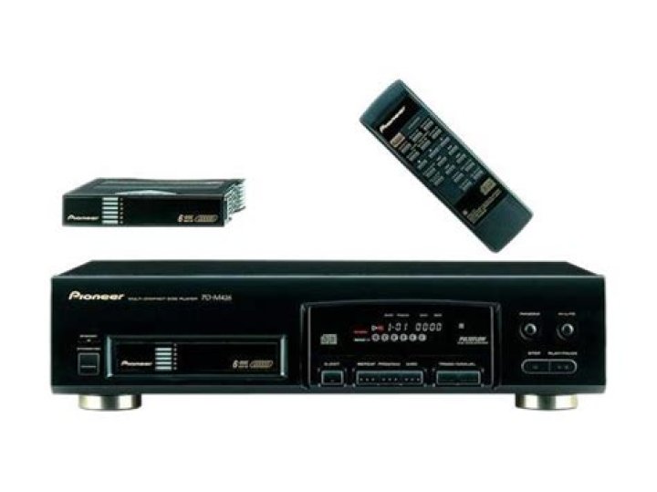 How big is the pioneer pd-m426 magazine CD player?