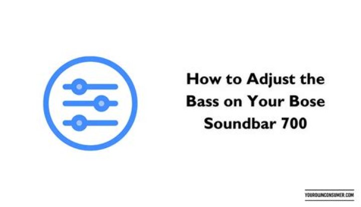 How do I adjust the bass on my Bose?