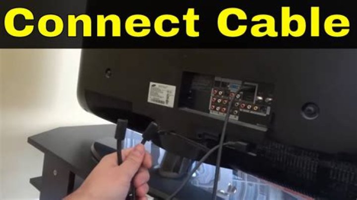 How do I connect my cable to my Sharp TV?