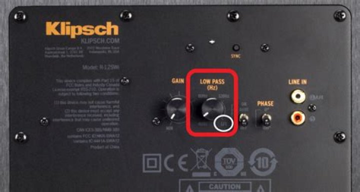 How do I connect my Klipsch subwoofer to my Denon receiver?