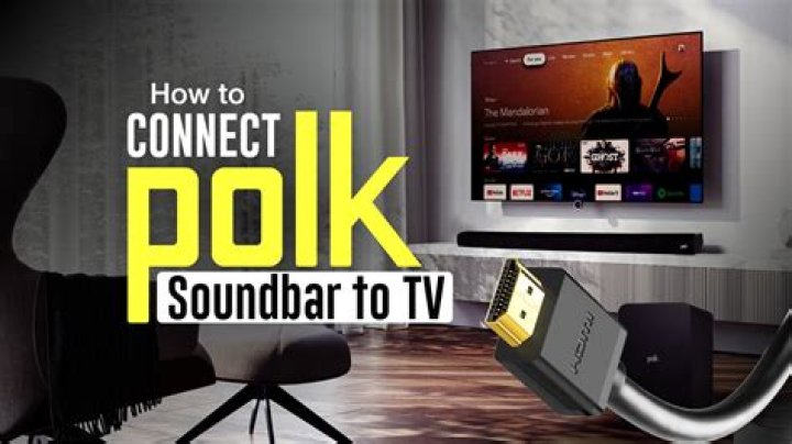How do I connect my Polk soundbar?