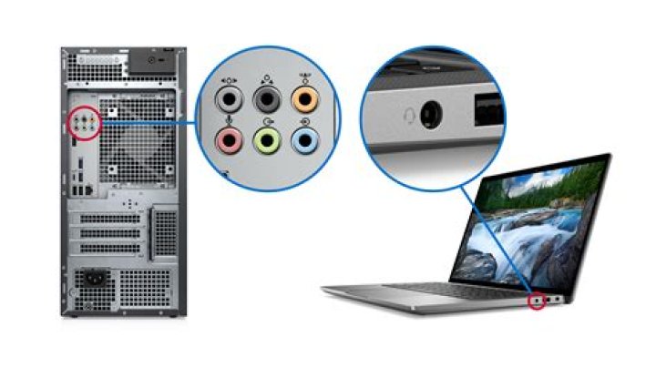 How do I connect my rear speakers to my computer?