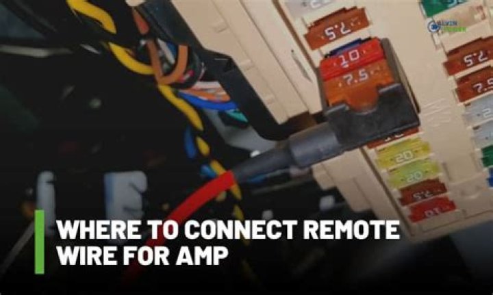 How do I connect my remote wire to my amp?