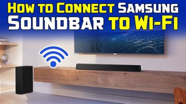 How do I connect my Samsung q80r soundbar to WiFi?