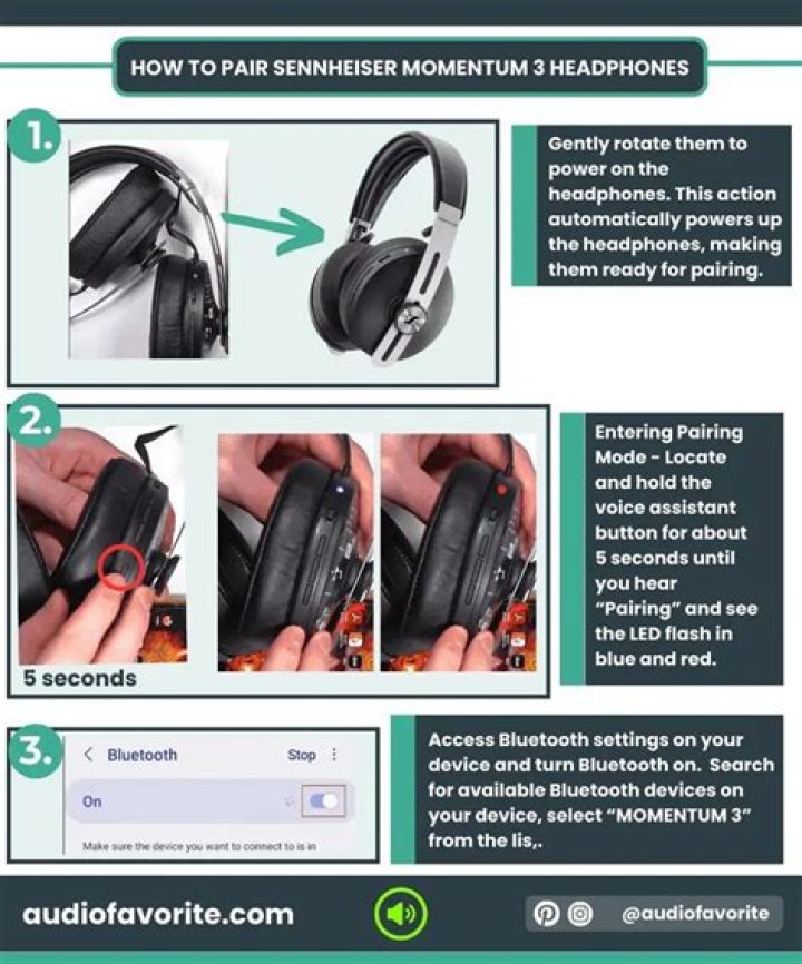 How do I connect my Sennheiser Bluetooth headphones to my TV?