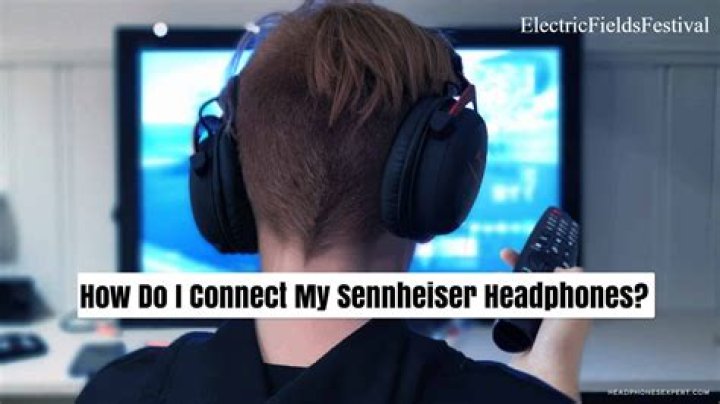 How do I connect my Sennheiser wireless headphones to my Panasonic TV?