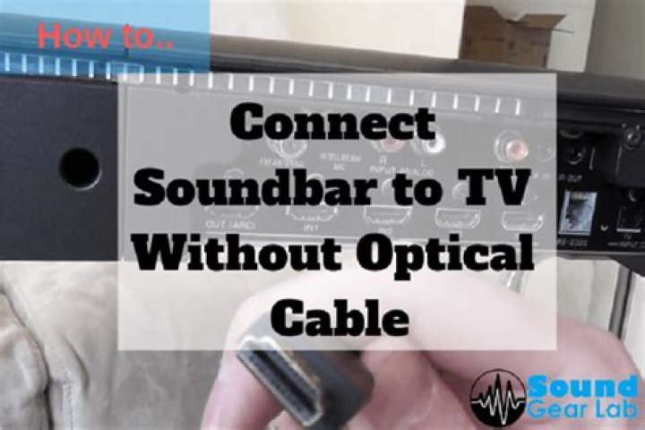 How do I connect my soundbar without optical?