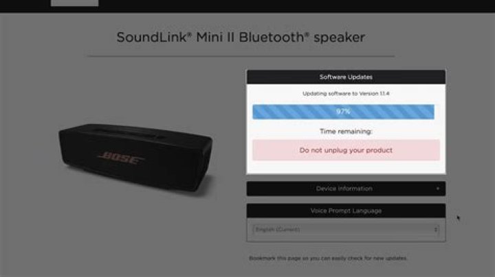 How do I downgrade my Bose Soundlink firmware?