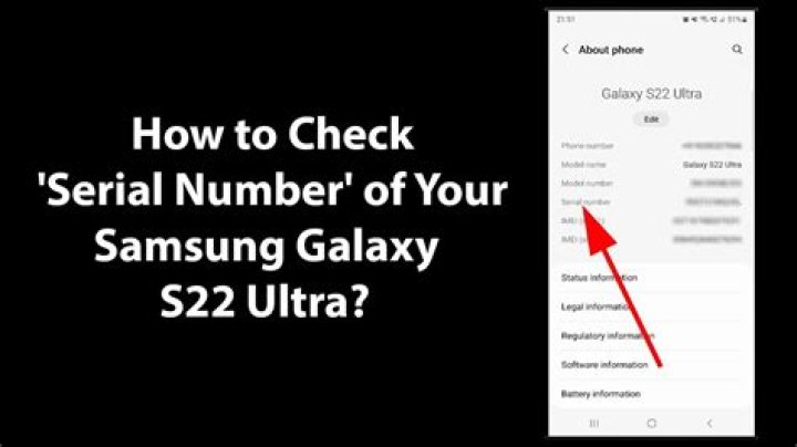 How do I find my Samsung serial number?