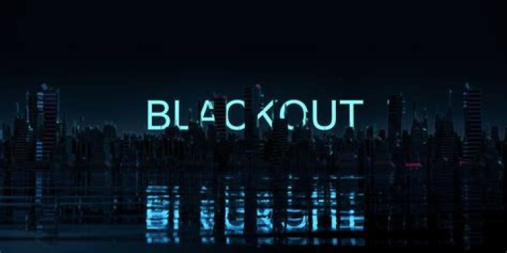 How do I fix a blackout on my TV?