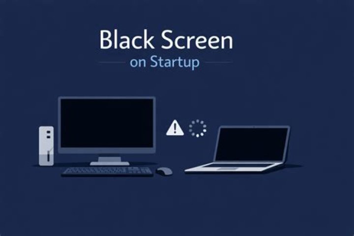 How do I fix blank screen on startup?