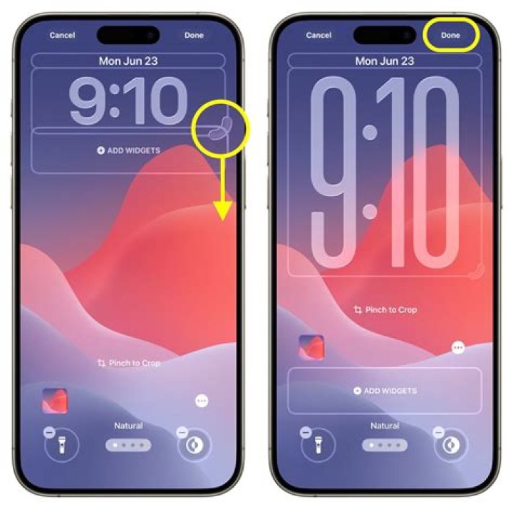 How do I get a bigger clock on my screen?