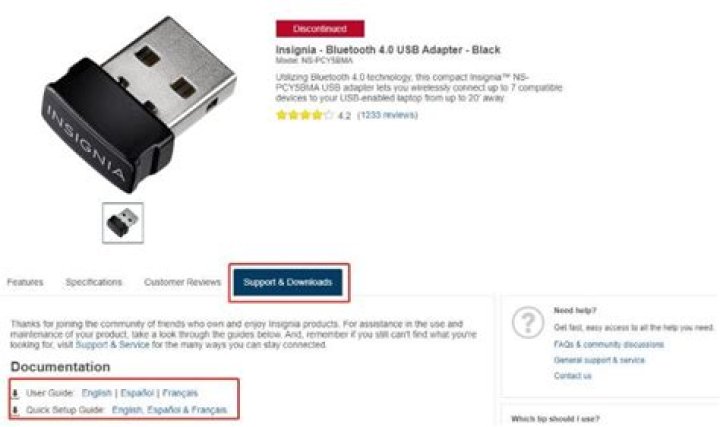 How do I get my Insignia Bluetooth adapter to work?
