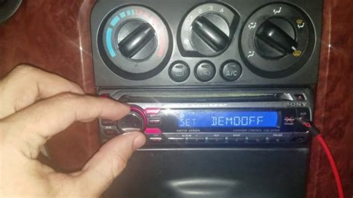 How do I get my Sony stereo out of demo mode?