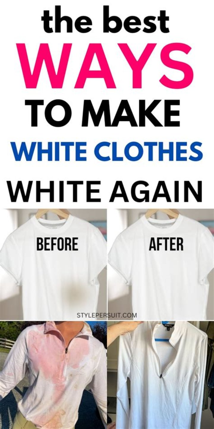 How do I get my white shirts white again?