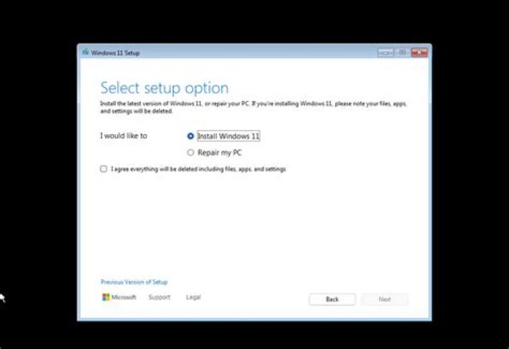 How do I get out of Microsoft setup screen?