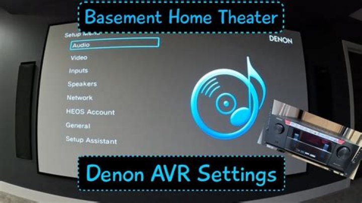 How do I get to Denon setup screen?