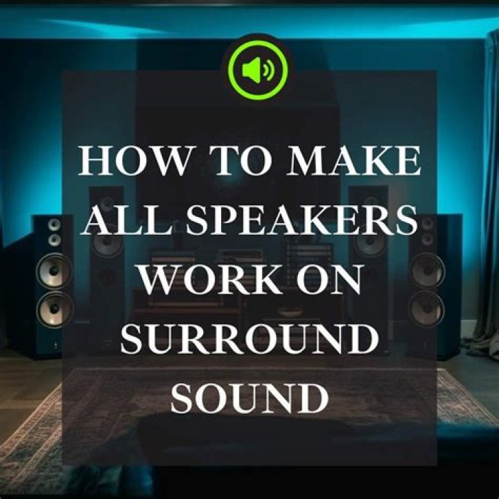 How do I make sure speakers work on my surround sound?