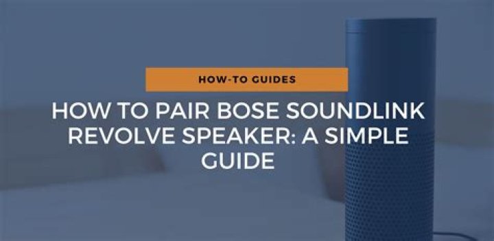 How do I pair my Bose SoundLink revolve to my iPad?
