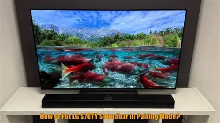 How do I put my LG sound Bar in pairing mode?