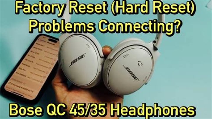 How do I reset my Bose sound dock?