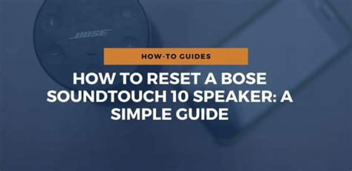 How do I reset my Bose SoundTouch to factory settings?
