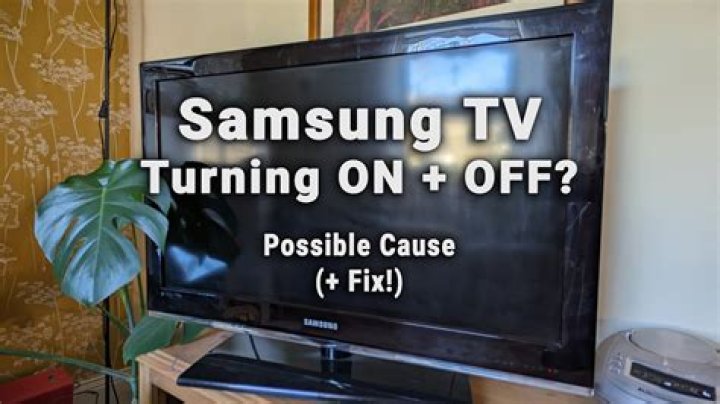 How do I stop my Samsung TV from automatically turning on?