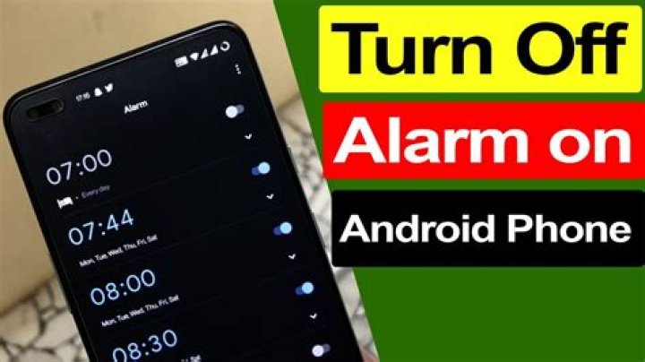 How do I Turn Off the alarm on my Android phone?