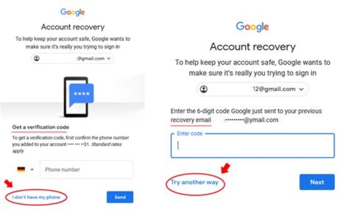 How do I verify my Google account without an old phone?