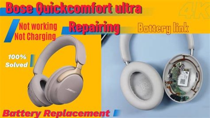 How do you change batteries in Bose headphones?