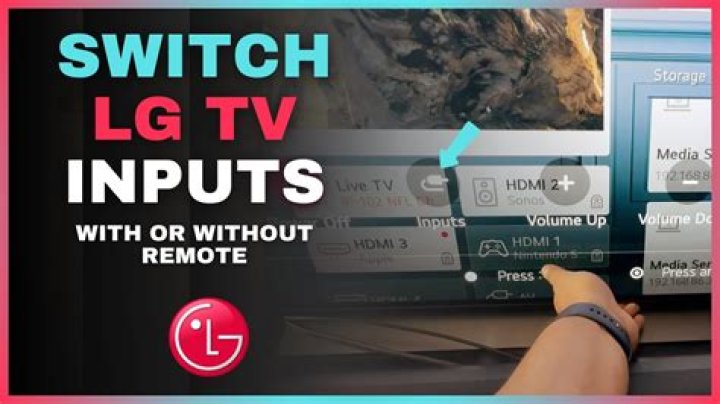 How do you change the input on a TV without a remote?