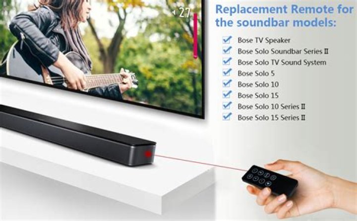 How do you control Bose Solo Soundbar with TV remote?