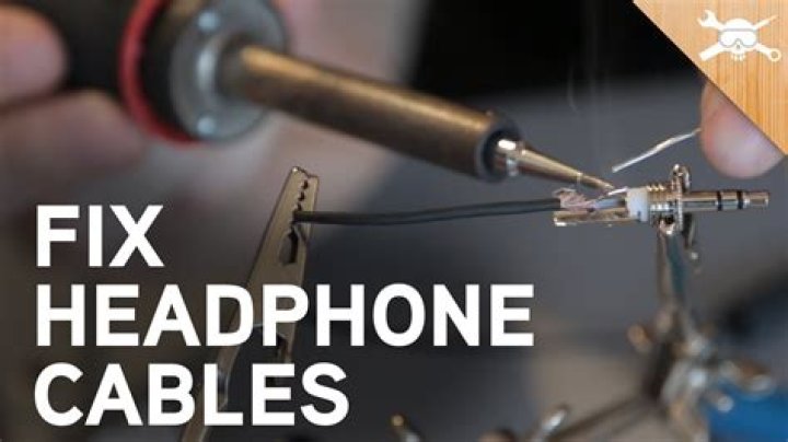 How do you fix a broken audio cable?