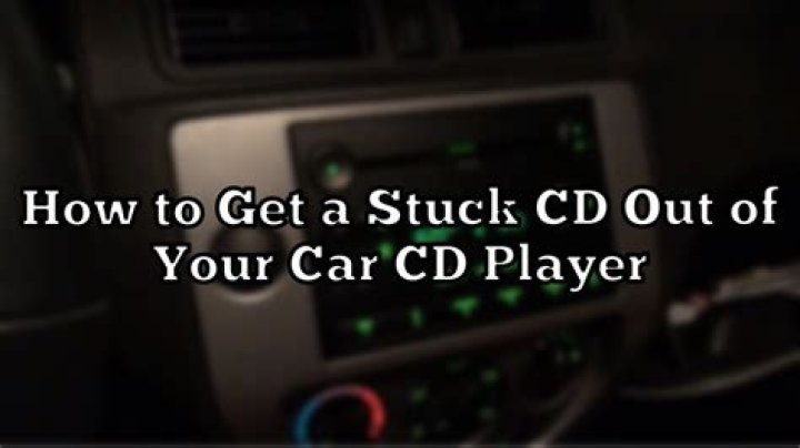 How do you get a CD out of a stuck CD?