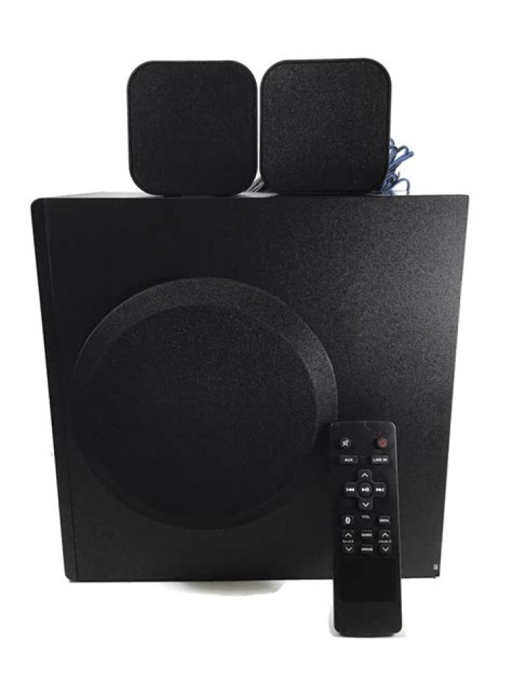 How do you hook up a Blackweb surround sound system?