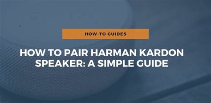 How do you hook up a Harman Kardon speaker?