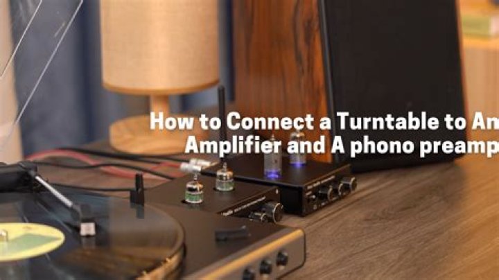 How do you hook up a vintage turntable to a phono amplifier?