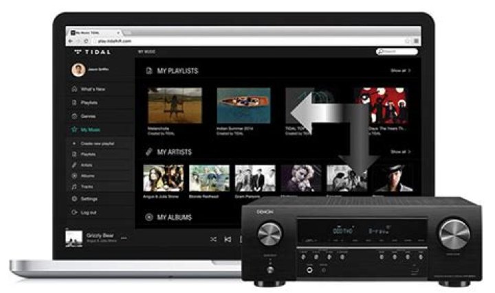 How do you play FM on Denon receiver?