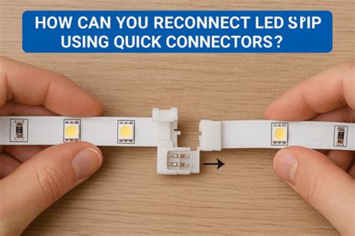 How do you reconnect LED strips without soldering?