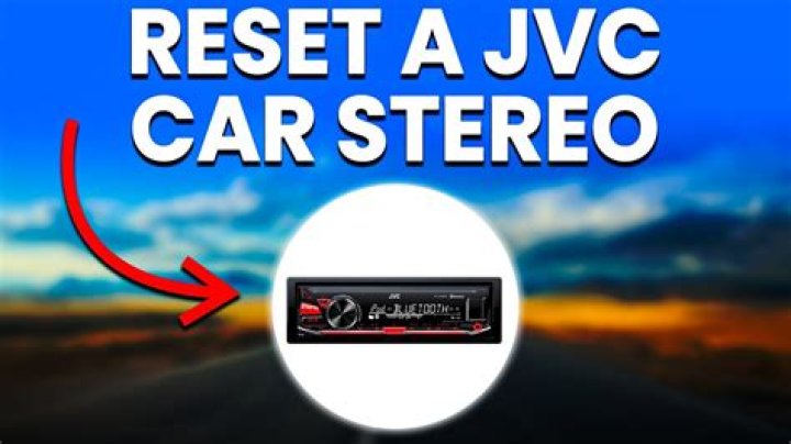 How do you reset a JVC home theater?