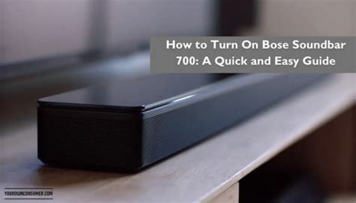 How do you turn on a Bose sound dock?